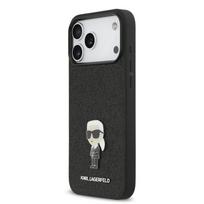 Karl Lagerfeld Fixed Glitter Metal Ikonik Case for Apple iPhone 17 Pro Max