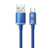 Baseus CAJY000503 Crystal Shine Series Data Cable USB - USB-C 100W 2m / Blue