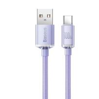 Baseus CAJY000505 Crystal Shine Series Data Cable USB to USB-C 100W 2m / Purple