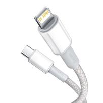 Baseus High Density Braided Series Fast Charging Data Cable USB-C - Lightning 20W 1m / white