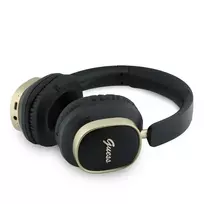 GUESS Rectangle Metal Script Logo ENC Wireless Headphones Black