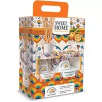 Sweet Home Collection Navelina Orange Set - diffuser and candle gift set