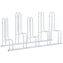 5 Bike Freestanding Bike Stand Galvanized Steel