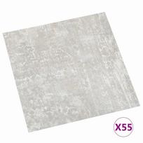 Floor Planks 5.11 m² 55 pcs PVC White and Wood