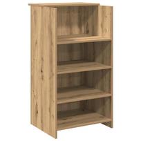 Reception Desk Artisan Oak 55x50x103.5 cm Wood Based Panel