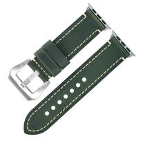 Suitable for Apple S7 Watch Apple Iwatch Strap First Layer Crazy Horse Leather Pin Buckle Watch8 Watch Strap 38/40/41-22mm