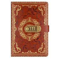 Combination Lock A5 Journal Notebook Embossed Design Notebook Diary Lockable Secrets Journal  Work ruda