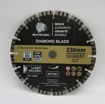 ZOYA Diamond Cutting Disc 230mm 25.4/22.23 Segment Turbo Cut Indian Professional