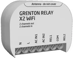 Grenton 32914 Relės išėjimų modulis (2 išėjimai) įmontuojamas Wi-Fi