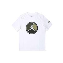 Jordan Air Logo Print Short Sleeve T-Shirt Men Tops White CD5627-101 L