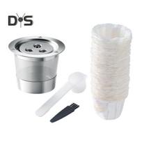 Nerūdijančio plieno daugkartinio naudojimo K puodeliai kavos kapsulės, skirti Keurig 1.0, universalūs užpildomi K-Cup kavos filtrai su šepetėliu, šaukšteliu, BPA neturintys, išsaugo skonį 1 Set