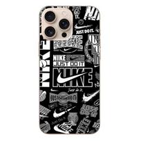 Iphone 16 Pro Case Nike air logo Download Nike Graffiti Black and white Maniacase