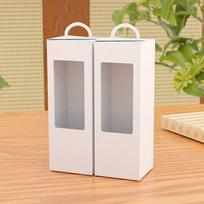 10 Pcs Transparent Window White Paper Gift Boxes, Foldable DIY Daily Presents Display Packaging Boxes, Suitable for Flowers 10 pcs