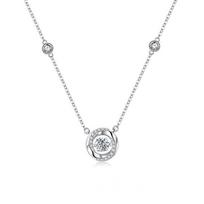 Mobius Three-second Love Heart-moving Necklace for Women's Light Luxury Niche Design High-end Sense