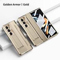 RENGZ With Pen Slot Bracket Z Fold7 Fold6 Case For Samsung Galaxy Z Fold 7 6 5 4 With Glass Screen Film Hinge Protective Cover For Galaxy Z Fold 4 auksas