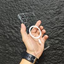 Suitable for Samsung S25 Ultra High Magnetic Suction Phone Case S24 Lens Film S23 Ultra Ice Fog Matte PC Case S25Ultra