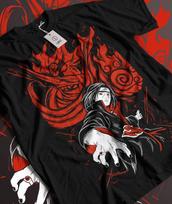 Itachi Uchiha T-Shirt Naruto Rasengan Jiraiya Anime Manga Style Shirt All Size S