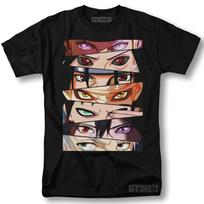 Naruto Eyes Shirt Manga Strip Anime Manga Cosplay Graphic T-Shirt M
