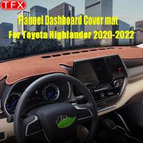 Skirta Toyota Highlander Kluger XU70 -2022 Prietaisų skydelio priedai Automobilio prietaisų skydelio dangtelio kilimėlis, apsaugantis nuo slydimo, skydelis nuo saulės Left rudder LHD