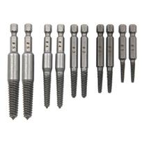 Screw Extractor Set 10Pcs Easy Out Bolt Extractor Set, Multispline Screw and Head, for Removing Broken Studs, Bolts 1