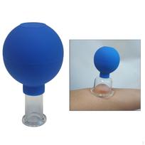 Cupping Sets - Glass Facial Vacuum Suction Massage Cups for lift, and Body Cup 0.94inch blue