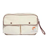 Adidas X Moomin Collaboration Sports Casual Zipper Waist Bag Women Waist Bag Off-White IC5285 Ivory