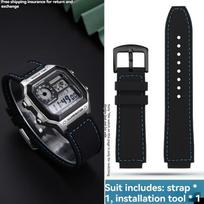 For Casio Watch DW-H5600 DW H5600 AE1200 AE1300 AE1500 W-218H Silicone Watch Strap Rubber Waterproof Watchband Bracelet 18mm 18mm