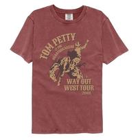 Tom Petty Wow Tour plytų spalvos komforto marškinėliai su muzikos motyvais M
