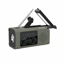 Hawk HWRDI410GN Radio Solar Dynamo With Flashlight