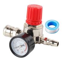 Kompresoriaus reguliatoriai su 140PSI manometru ir universaliu 1