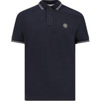 Stone Island Solid Color Button Short Sleeve Polo Shirt Men tops Navy-Blue K2S152200007S0018V0020 XL