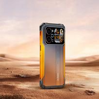 HOTWAV Cyber 18 Atsparus išmanusis telefonas, Android 16, Antrinis ekranas, 20GB RAM + 256GB ROM, 6200 mAh 20 W, Kamera 64 MP, NFC/OTG/Dual-SIM/IP68&IP69K 8GB+256GB oranžinė