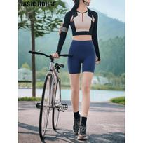 Basic House Women's High-Waist Quick-Dry Yoga & Sport Shorts M