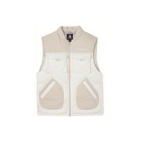 Converse Down Vests Men's White Stand Collar Moderate Workwear 10021979-A02 L