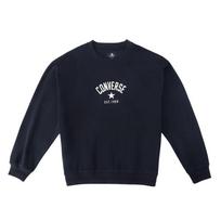 Converse Sweatshirts Unisex Sea Blue Crew Neck Moderate UCJ109-GHM L