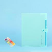 A4 Size 5 Pocket Accordion File Folder Expanding Filer Folder with Labels for Documents Paper Organizer for School Office
