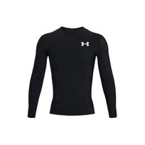 Under Armour HeatGear® OG Kompresiniai ilgomis rankovėmis Vienspalvis Logotipas Apvalus kaklas Prigludę Marškinėliai treniruotėms Vyriški viršutiniai drabužiai Juodi 1387696-001 3XL black