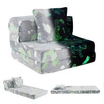 Vaikiška sulankstoma sofa (pilka)