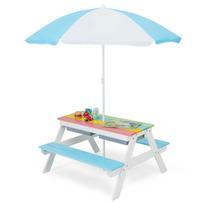 Pikniko stalas 3-in-1 (mėlyna/žalia/geltona)
