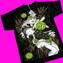 Gyro T-shirt Zeppeli Jojo's Bizarre Adventure Funny Anime Black Shirt All Size S