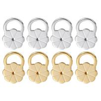 Pack of 8 Adjustable Earring Lifter Backs Beautiful Flower Earring Backs Sturdy Earplug Retainer Stylish Earring Backer 1