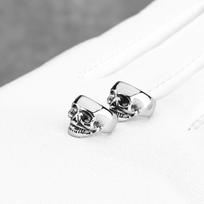 Retro Skull Helix Non-Pierced Ear Clips for Men Women Stainless Steel Punk Gothic Edgy  Rock Hiphop Accessories Cool Gift