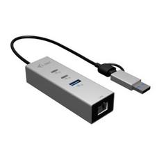 Metal HUB USB-C/USB-A 3 2x USB-C/1x USB-A / 2.5GLAN
