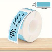 Label Printer Tape for P15 Portable, Thermal Label Maker Paper Sticker - Self-Adhesive Printing Paper for Home Office School Use mėlyna
