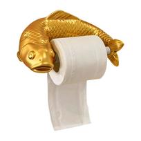 Feng Shui Golden Carp Toilet Roll Dispenser Fast Access Sanitary Storage Solution For Modern Homes 1