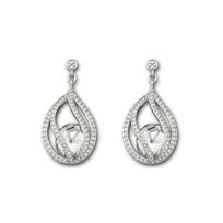 Swarovski Megan Shining Moonlight Goddess Earrings Women Earrings 1062665 Silver,F white