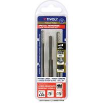 Tivoly frezavimo antgalių rinkinys 4/6 mm + karbido spynos išpjoviklis, 2 dalių