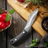 Mongoliškas mėsos valgymo peilis, rankų darbo kaltinis peilis, avies peilis, vaisių peilis, kaulinis peilis lauko kepsninėms mėsos pjaustytuvams medžioklinis peilis raudona