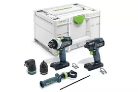 Festool akumobiliųjų įrankių komplektas TID 18 Basic-Set TPC 18/4, be akumuliatoriaus ir įkroviklio