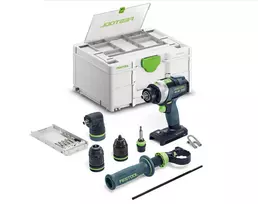 Festool akumuliatorinis smūginis grąžtas-atsuktuvas QUADRIVE TPC 18/4 Basic-Set/XL, be akumuliatoriaus ir įkroviklio
